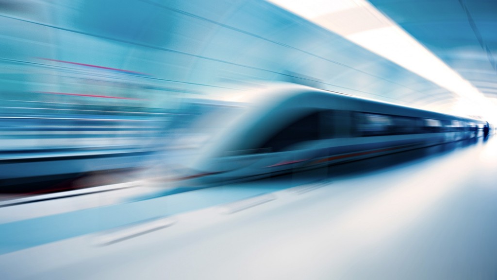Train Speed Blur Wallpaper